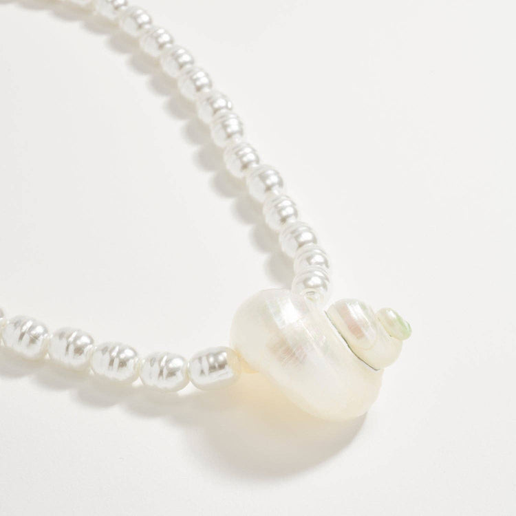 Pearl Shell Statement Necklace