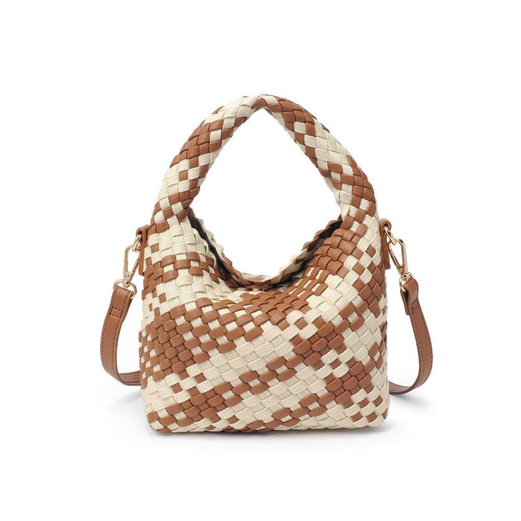 Jessamine Woven Mixed Material Crossbody