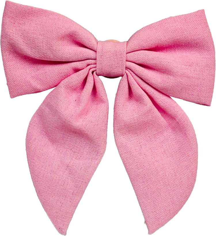 Beau Bottles Blush Pink Linen Bottle Bow