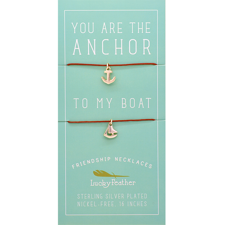 Friendship Necklace - Silver - ANCHOR/BOAT