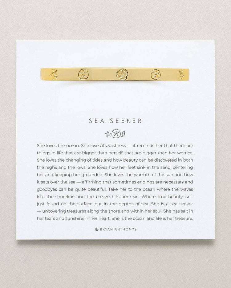Sea Seeker Hinged Bracelet