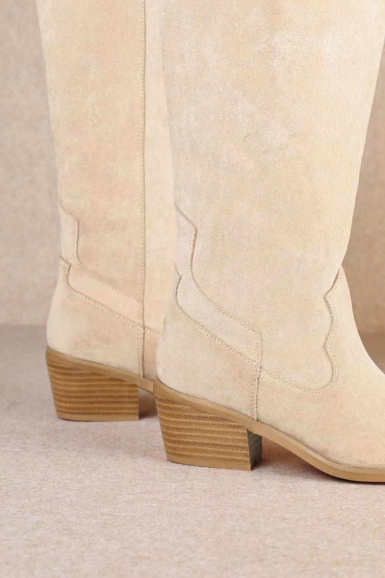 JULIETTE SLEEK MODERN WESTERN TALL BOOTS