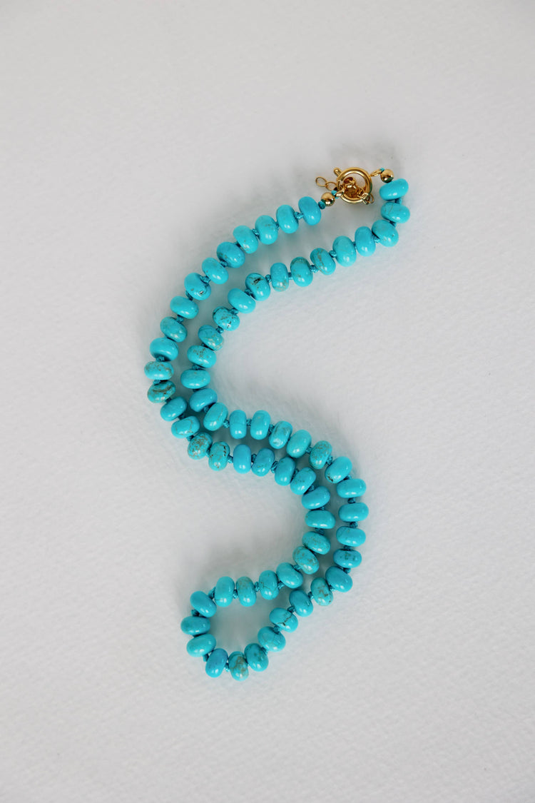 Genuine Turquoise Candy Necklace