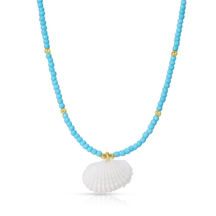 Assorted Seed Bead Necklaces with Shell Pendant