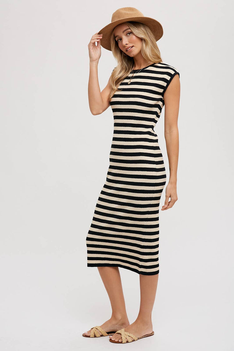 Striped Tank Midi Dress