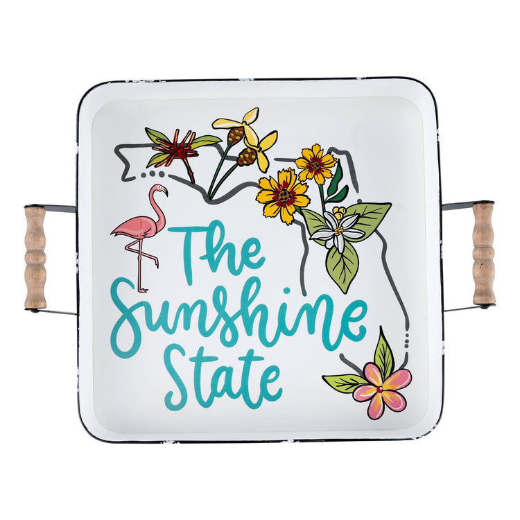 Florida Sunshine State Enamel Tray