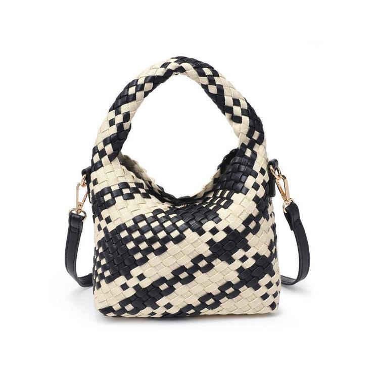 Jessamine Woven Mixed Material Crossbody