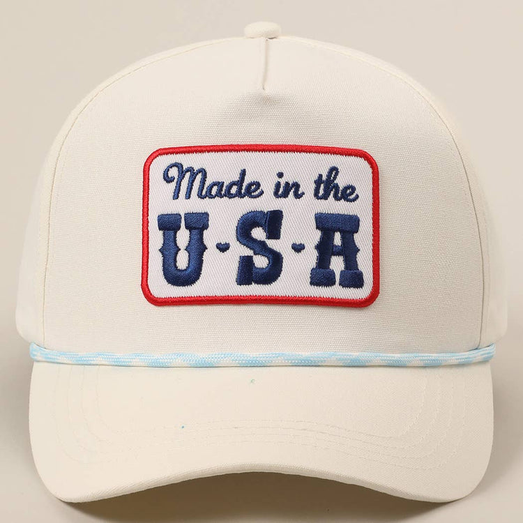 Made in the USA Embroidery Patch Trucker Hat