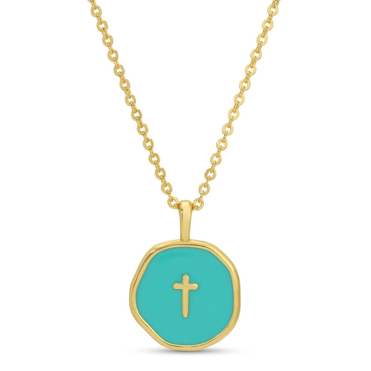 Tiny Cross Pendant Necklace