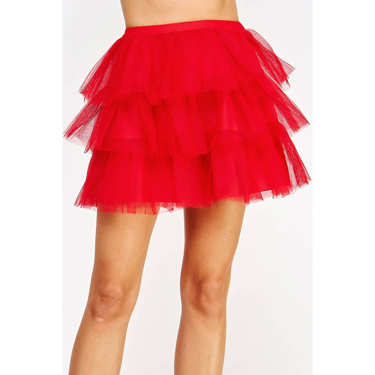 Tulle Frills Mini Skirt