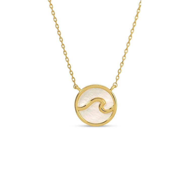 Wave Shell Pendant Necklace