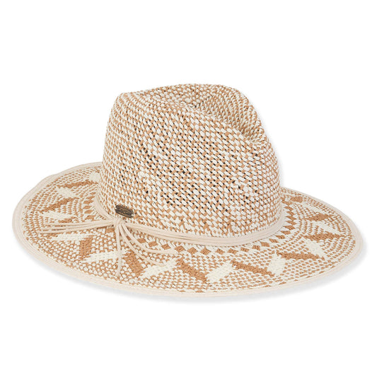 Tan, Paper Straw Safari, Brim 3.5"