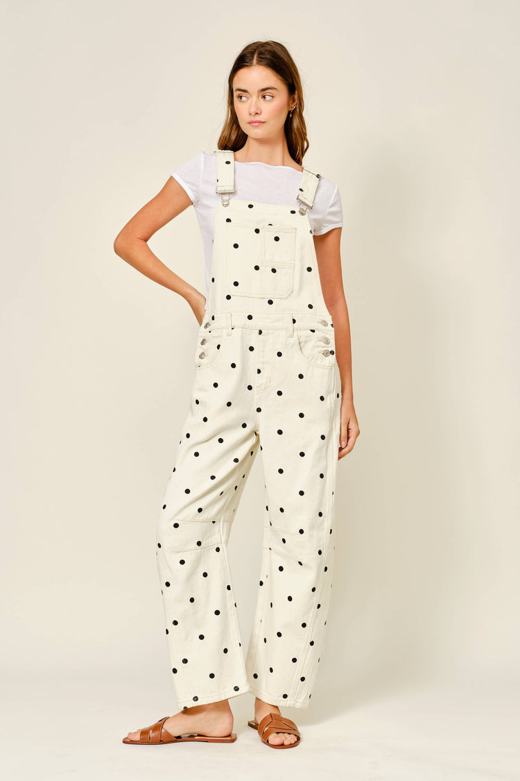 SLOUCHY RELAX FIT DENIM OVERALL