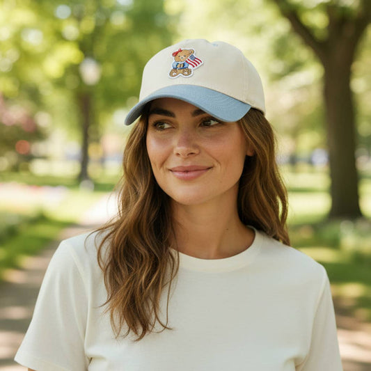 Classic Canvas Hat–Star Spangled Bear