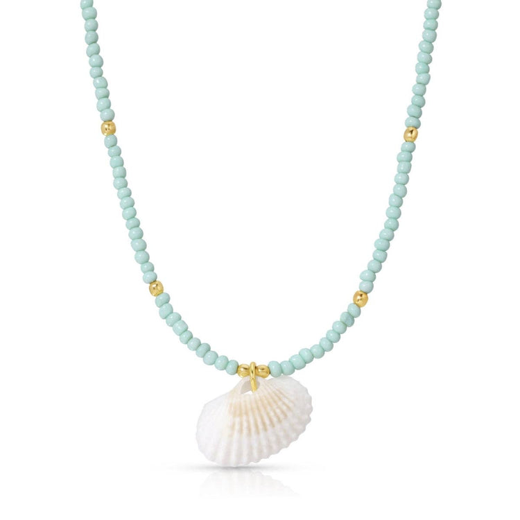 Assorted Seed Bead Necklaces with Shell Pendant
