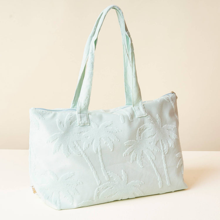 Terry Tote-Aqua Palm