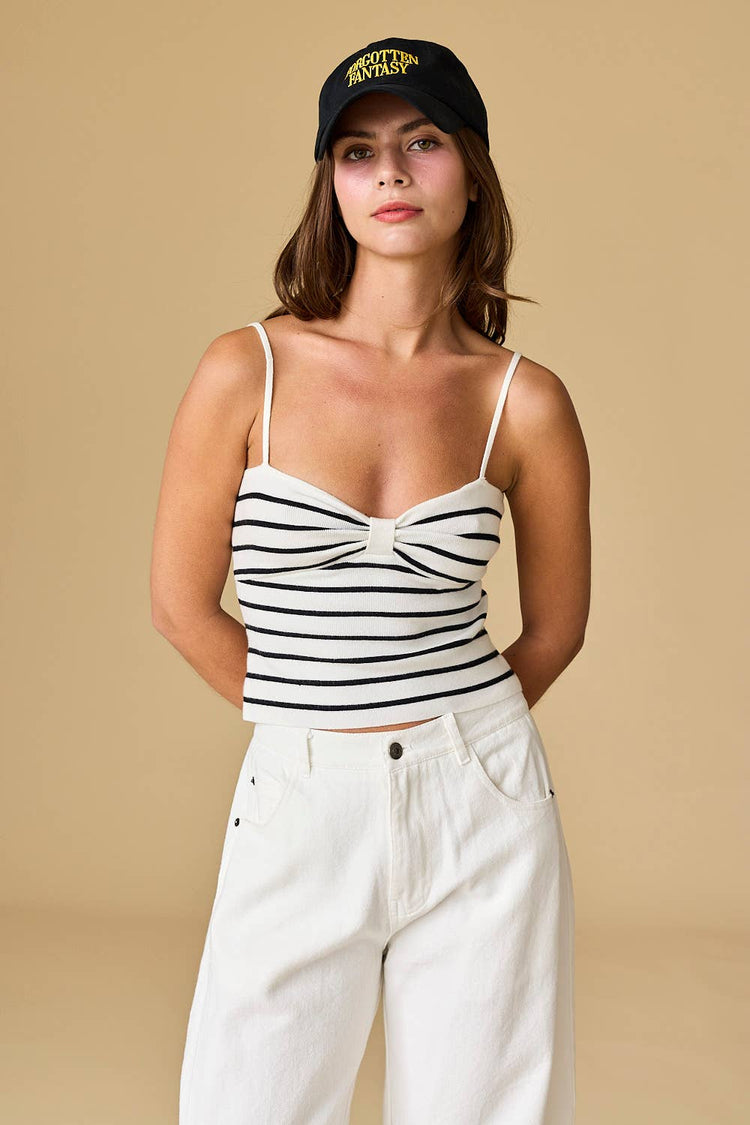 Ara Sleeveless Bow Detailed Front Top