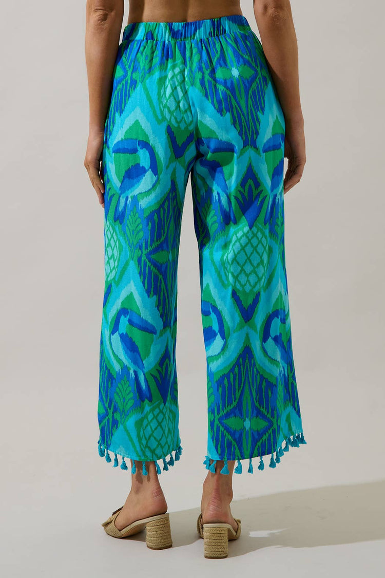 Blissy Tropical Hanie Flare Pants