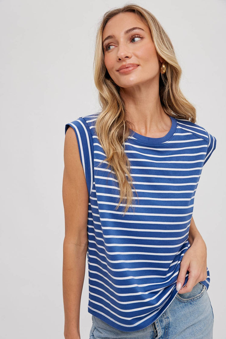 Striped Muscle Tee