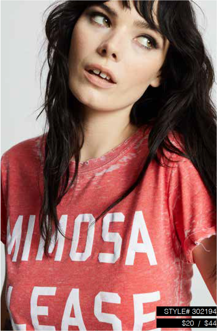 Mimosa Please Burnout Tee
