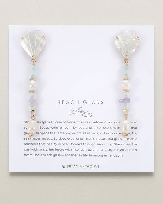 Beach Glass Drop Earrings