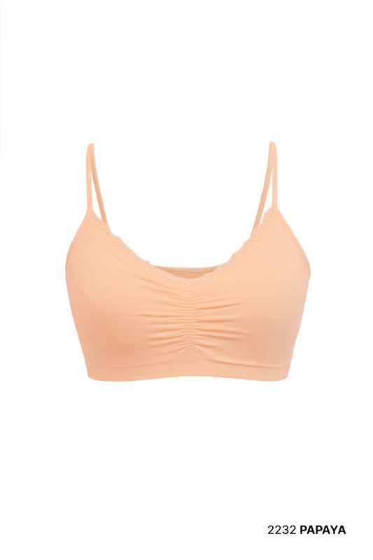 V Neck Lace Bralette