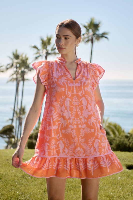 Davina Floral Ebba Shift Mini Dress