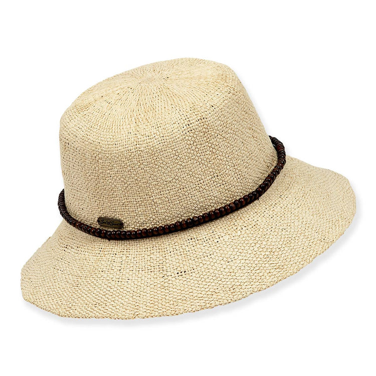 Natural, Paper Straw Bucket, Brim 2.75"