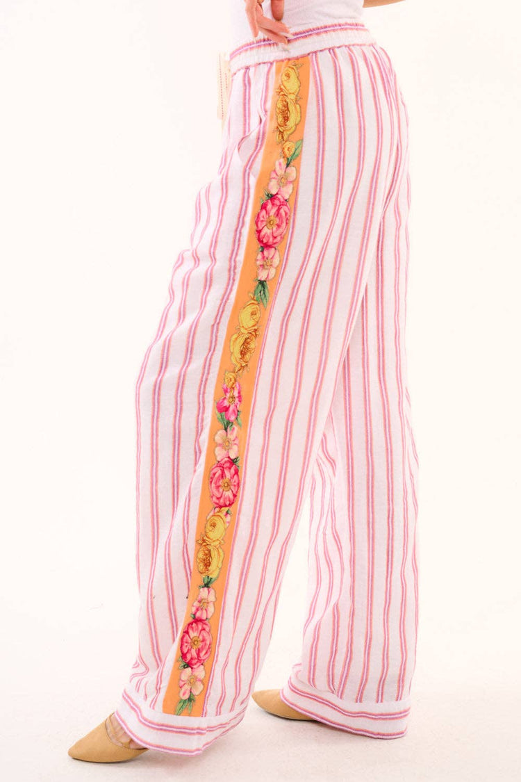 Birth of Venus Pants | Striped Pants | Wide Leg Pants