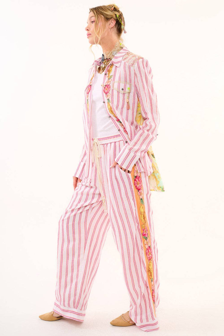 Birth of Venus Pants | Striped Pants | Wide Leg Pants