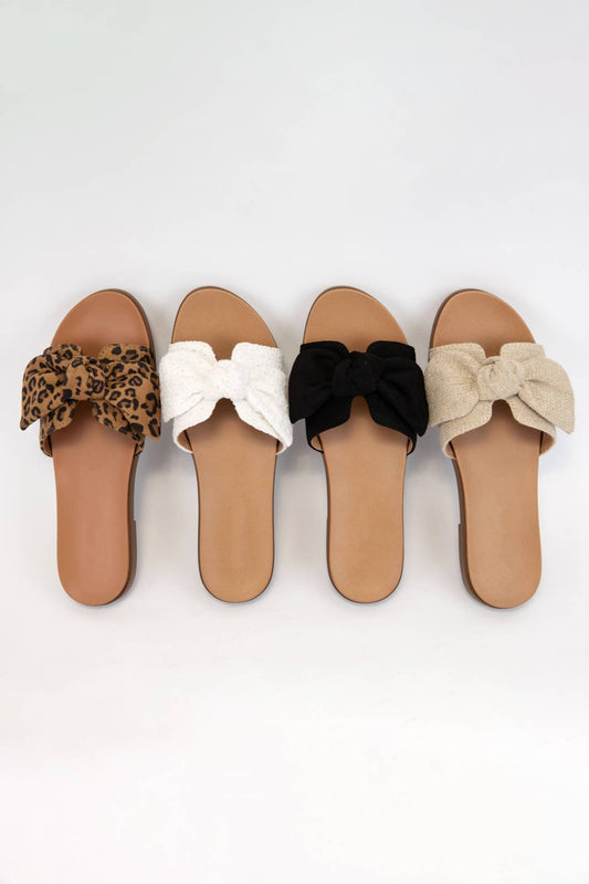 Bow Cut Out Slide on Sandal
