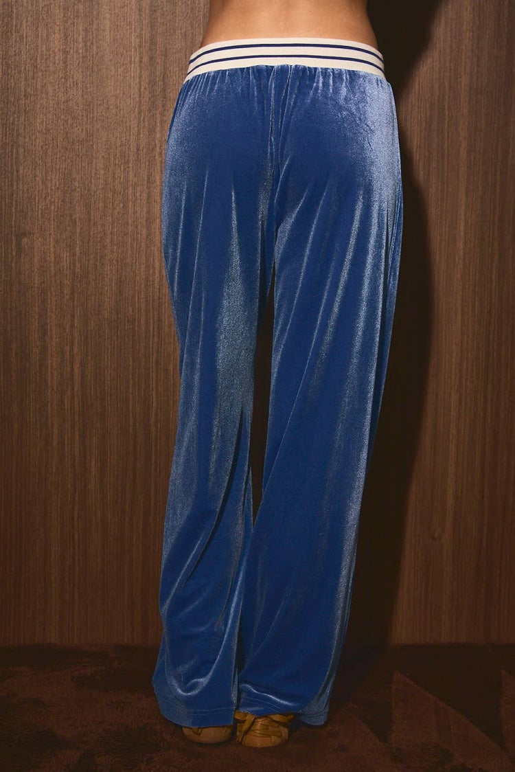 VELVET MID RISE PANTS