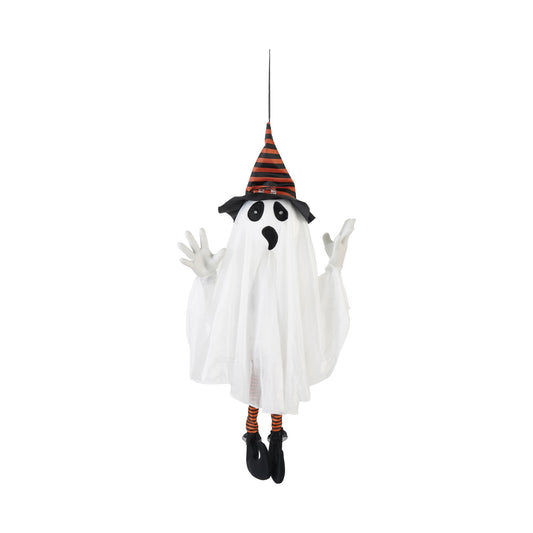 Hanging Fabric Animated Ghost with Lights, Sound & Try Me Button (Batteries Included)