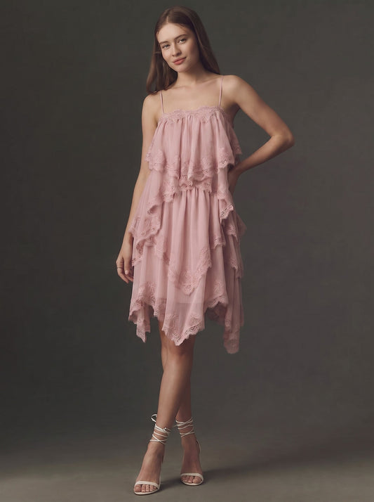 Boho Tiered Mini Dress