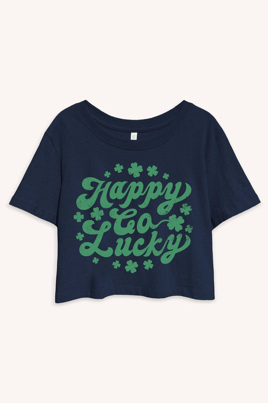 Happy Go Lucky Crop Tee