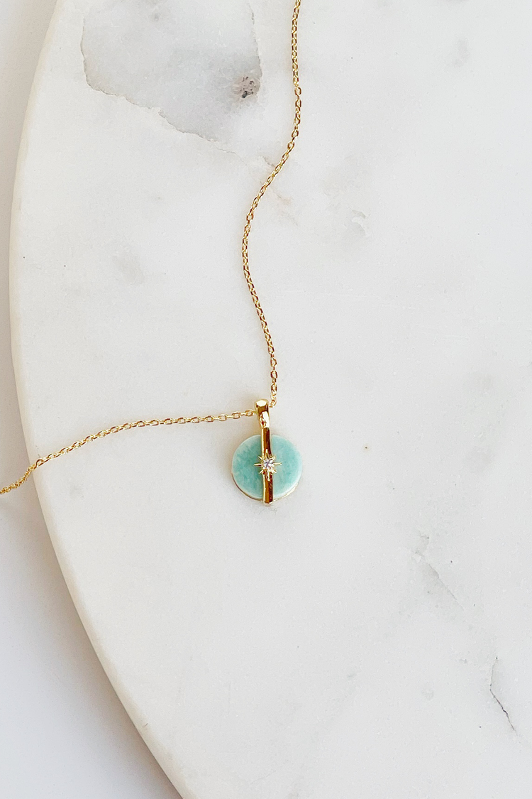 Small Turquoise Pendant Necklace