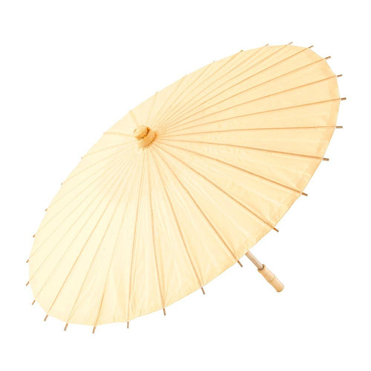 Pretty Paper Parasol With Bamboo Handle