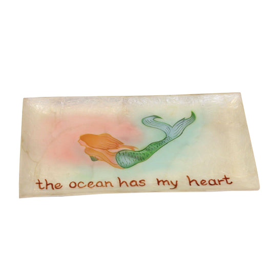 Mermaid The Ocean Has My Heart Tray