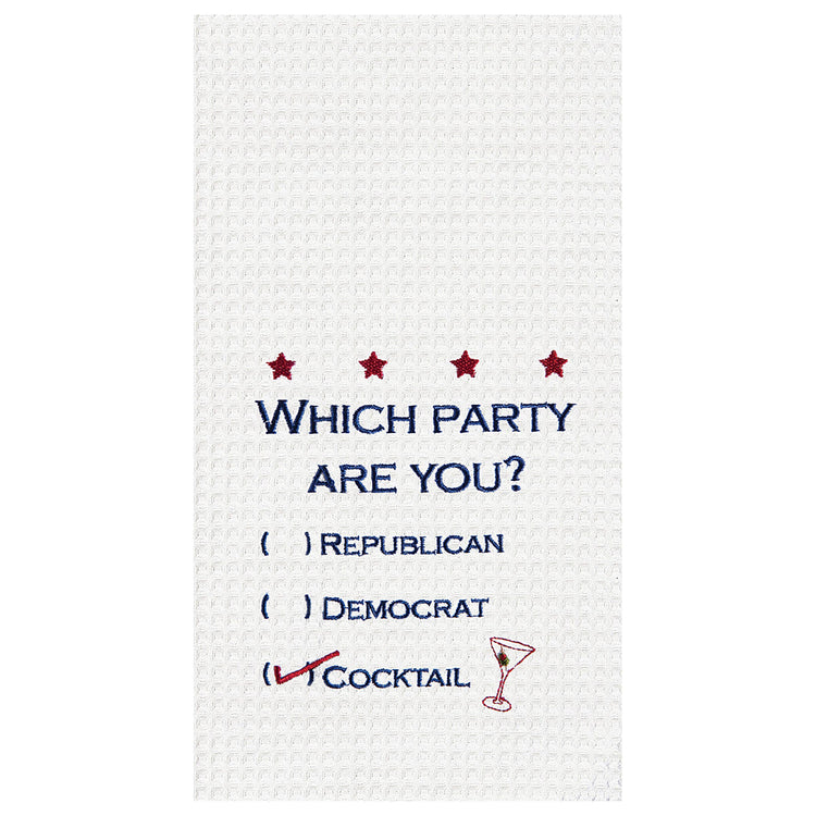 Which Party Are You? Americana Kitchen Towel