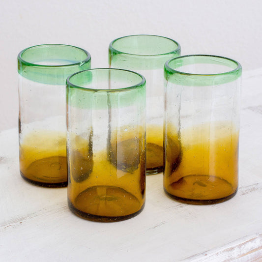 Handmade Palm Beach Recycled Glass Tumbler