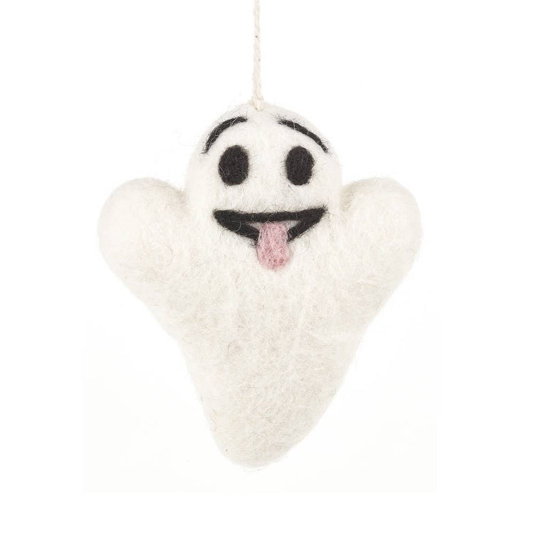 Handmade Hanging Buster the Ghost Biodegradable Halloween
