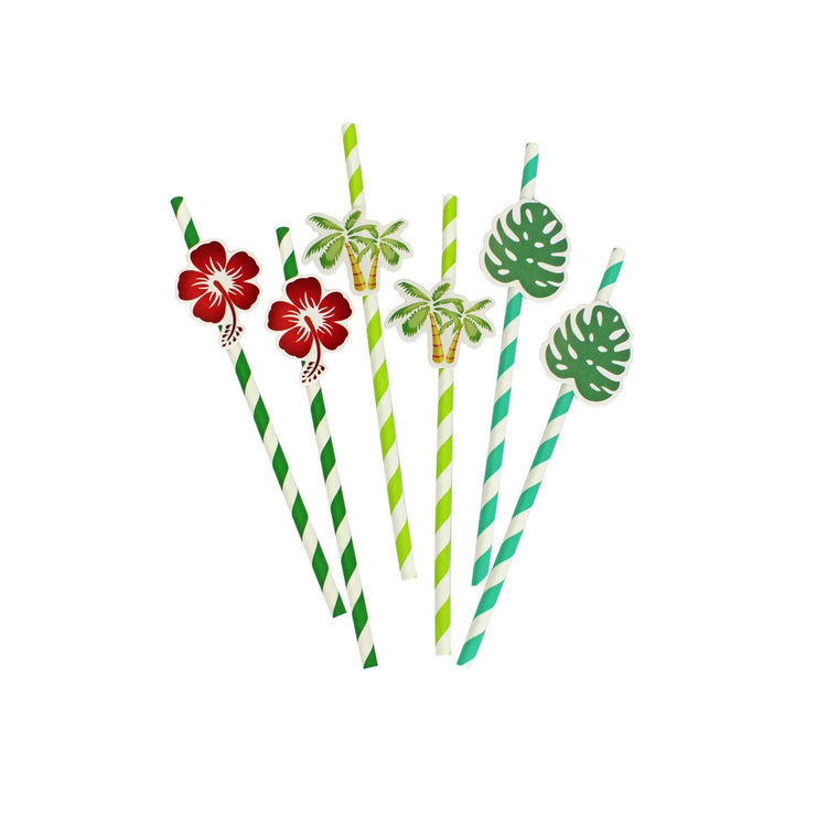 Tropical  Paper Straws