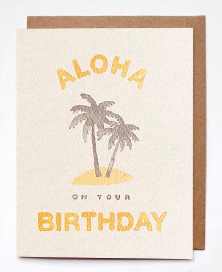 Cards printed with Aloha