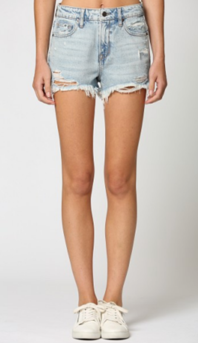 Sofie High Rise Denim Shorts