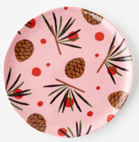 Winter Forest "Handmade" Pinecone Plate