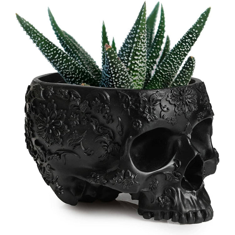 Skull Plant Planter Pot 6"