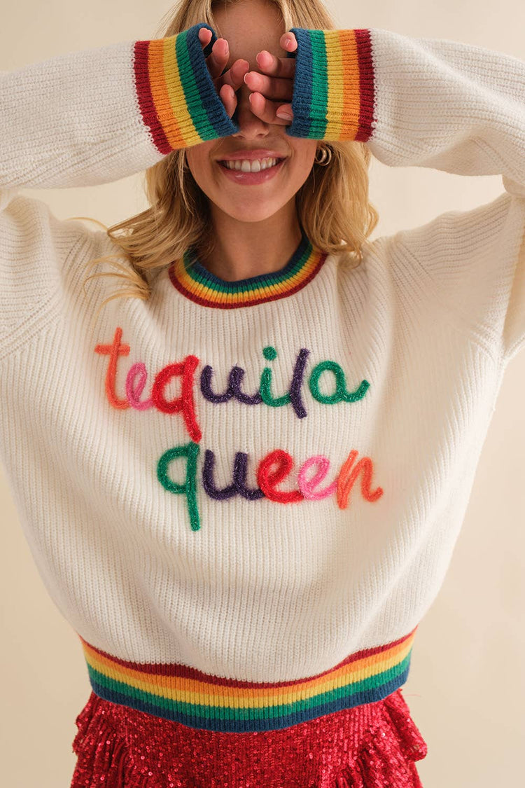 Tequila Queen Sparkle Sweater