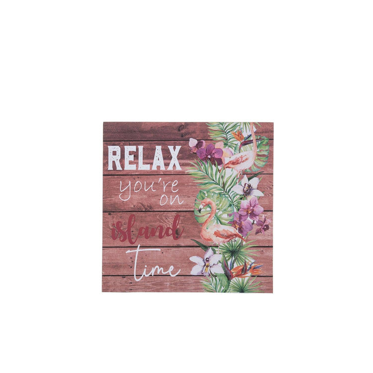 Relax on Island Time Wall Plaque