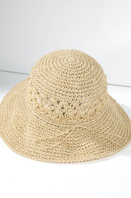 Simple Straw Bucket Hat