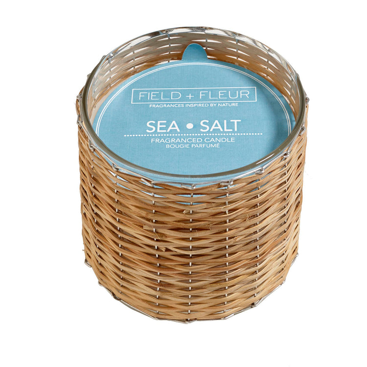 Sea Salt 2 Wick Handwoven Candle
